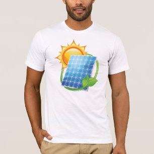 Camiseta para hombre de energía solar