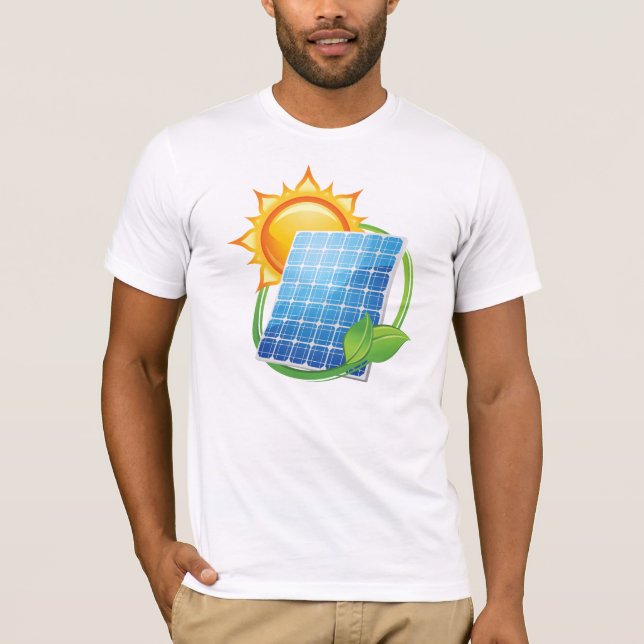Camiseta para hombre de energía solar (Anverso)