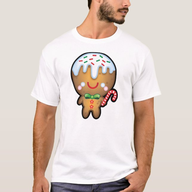 Camiseta para hombre de Kawaii del navidad (Anverso)