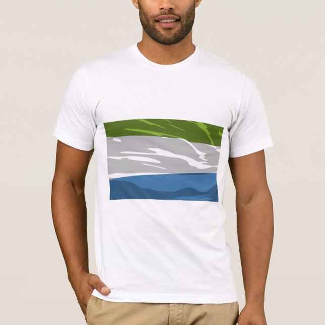 Camiseta para hombre de la bandera del Sierra (Anverso)