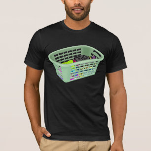 Camiseta para hombre de la cesta de lavadero