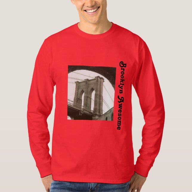 Camiseta para hombre de la cita del puente de (Anverso)