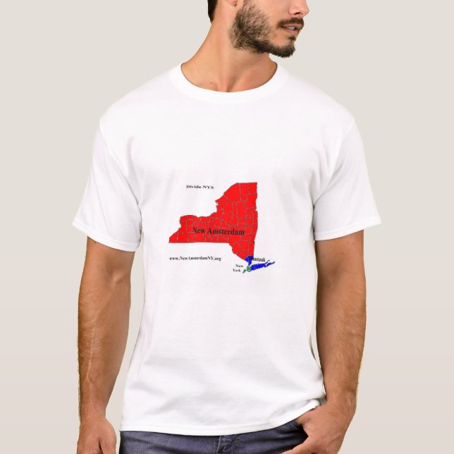 Camiseta para hombre de la divisoria NYS (Anverso)