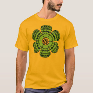 Camiseta para hombre de la flor del inconformista