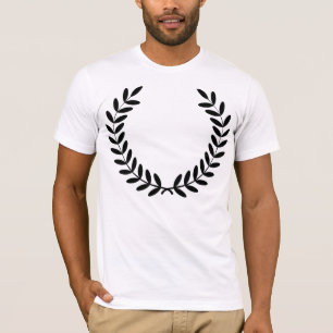 Camiseta para hombre de la guirnalda del laurel