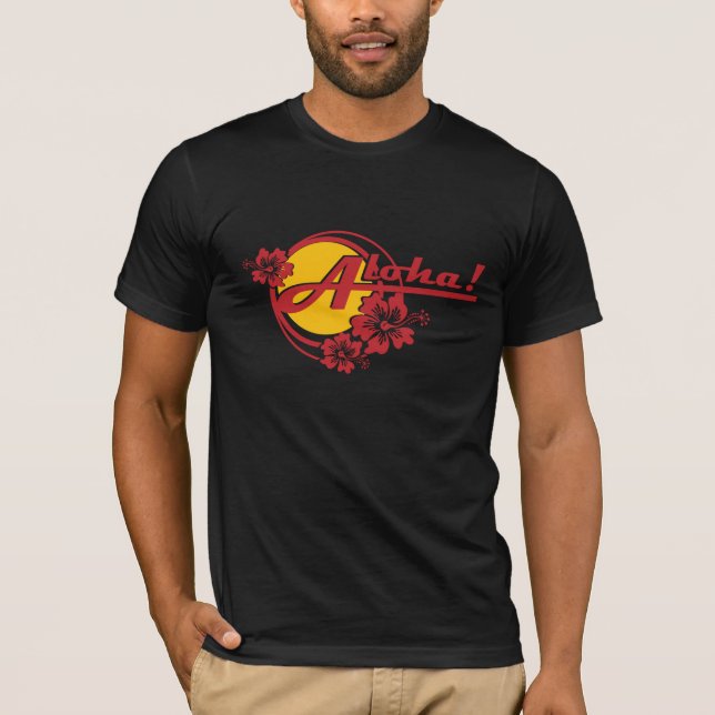 Camiseta para hombre de la hawaiana (Anverso)