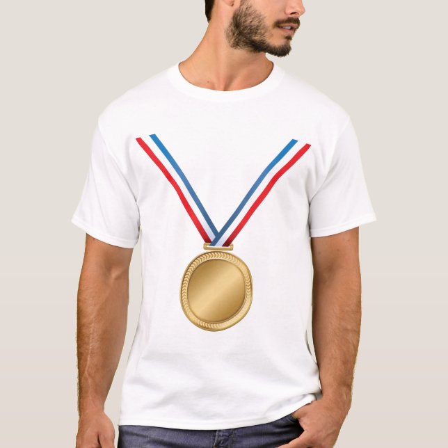Camiseta para hombre de la medalla de oro (Anverso)