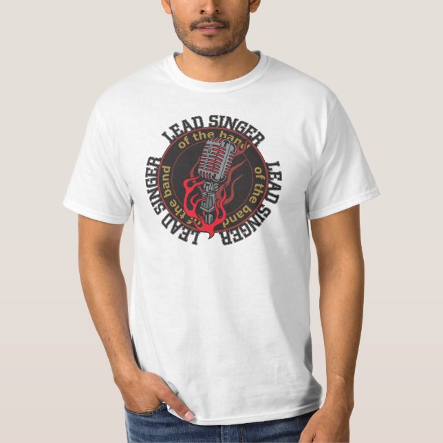 Camiseta para hombre de la música rock del valor (Anverso)