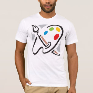 Camiseta para hombre de la paleta de los pintores