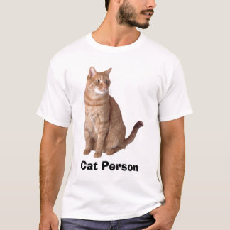 Camiseta para hombre de la persona del gato