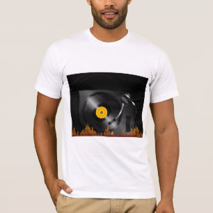Camiseta para hombre de la placa giratoria