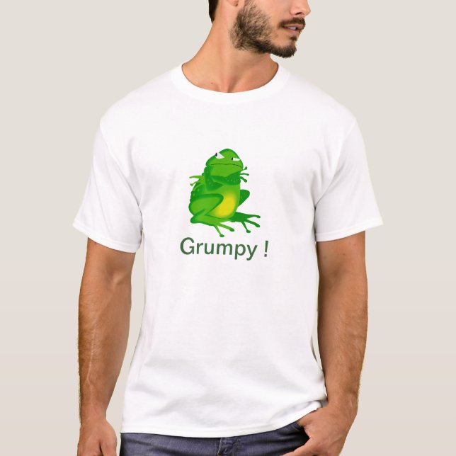 Camiseta para hombre de la rana gruñona (Anverso)