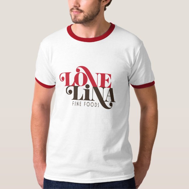Camiseta para hombre de Lina del amor (Anverso)