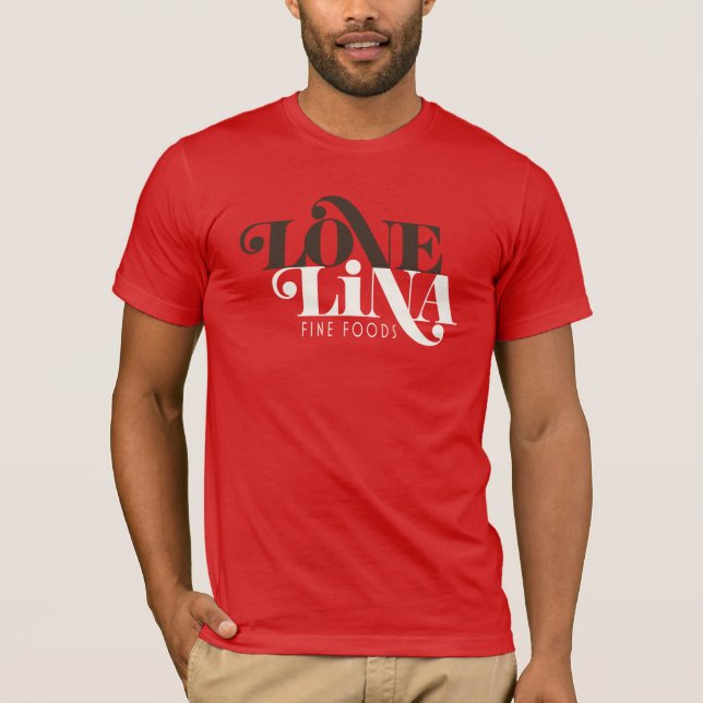 Camiseta para hombre de Lina del amor (Anverso)