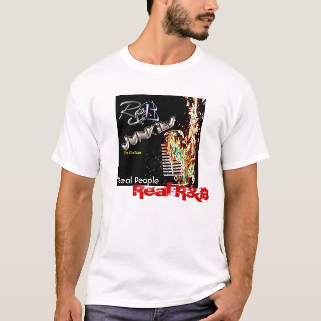 Camiseta para hombre de los drogadictos de R&B (Anverso)