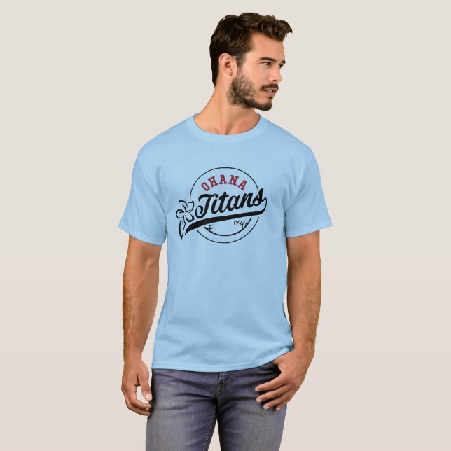 Camiseta para hombre de los titanes de Ohana (Anverso completo)