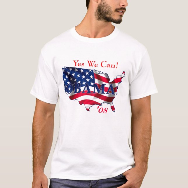 Camiseta para hombre de Obama los E.E.U.U. (Anverso)