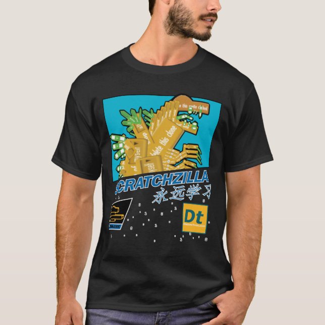 Camiseta para hombre de Scratchzilla (Anverso)