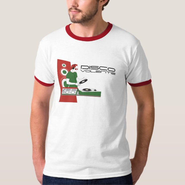 Camiseta para hombre de Volante del disco (Anverso)