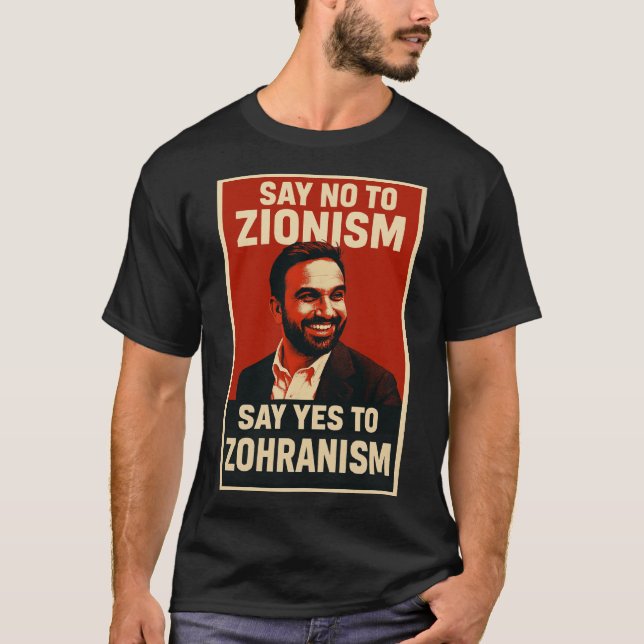 Camiseta para hombre de Zohran Mamdani (Anverso)