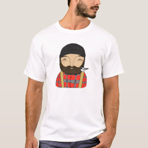 Camiseta para hombre del arbolado del