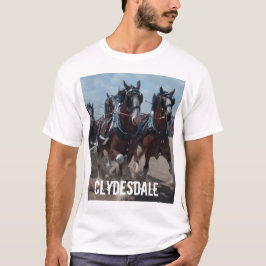 Camiseta para hombre del caballo de Clydesdale