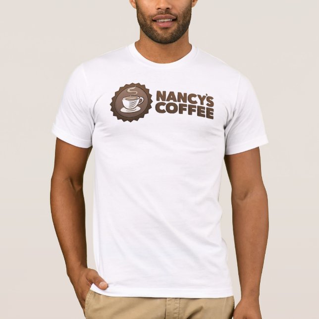 Camiseta para hombre del café de Nancy (Anverso)