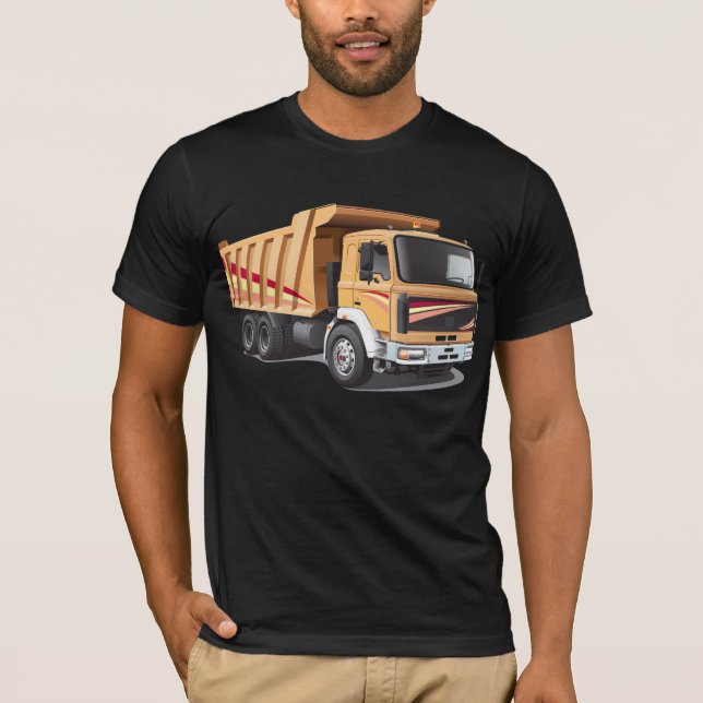 Camiseta para hombre del camión volquete (Anverso)