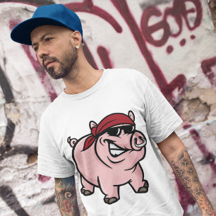 Camiseta para hombre del cerdo salvaje