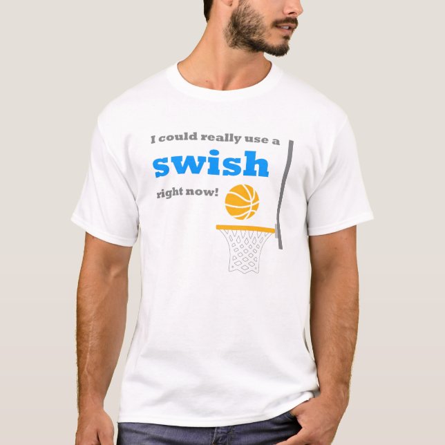 Camiseta para hombre del chasquido del baloncesto (Anverso)