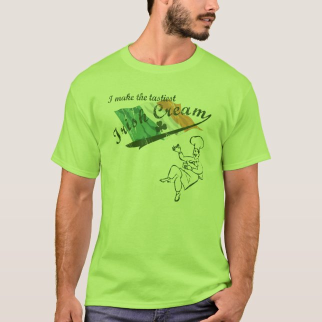 Camiseta para hombre del chiste poner crema (Anverso)