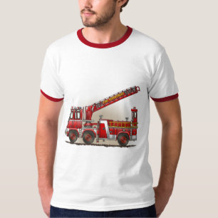 Camiseta para hombre del coche de bomberos de