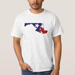 Camiseta para hombre del esquema de Maryland de la