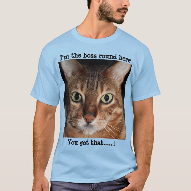 Camiseta para hombre del gato de Bengala "soy el (Anverso)