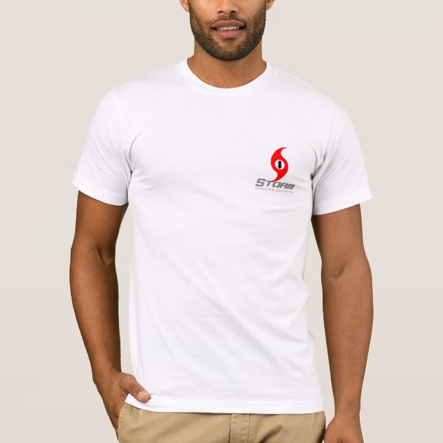 Camiseta para hombre del huracán (Anverso)