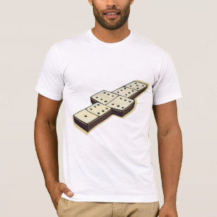 Camiseta para hombre del juego de los dominós