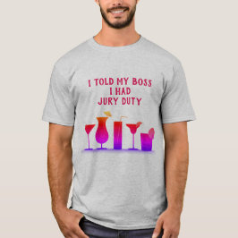 Camiseta para hombre del labor del jurado