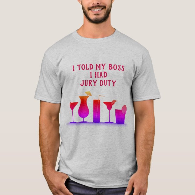 Camiseta para hombre del labor del jurado (Anverso)