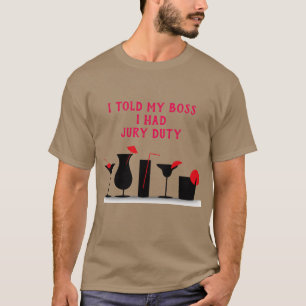 Camiseta para hombre del labor del jurado (ningún
