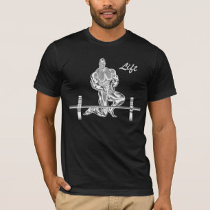 Camiseta para hombre del levantamiento de pesas