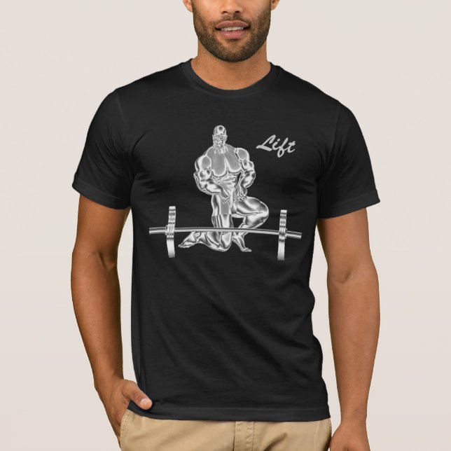 Camiseta para hombre del levantamiento de pesas (Anverso)