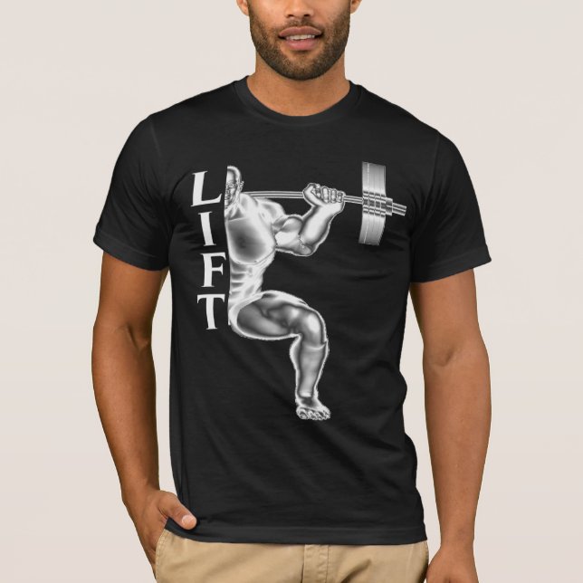 Camiseta para hombre del levantamiento de pesas (Anverso)