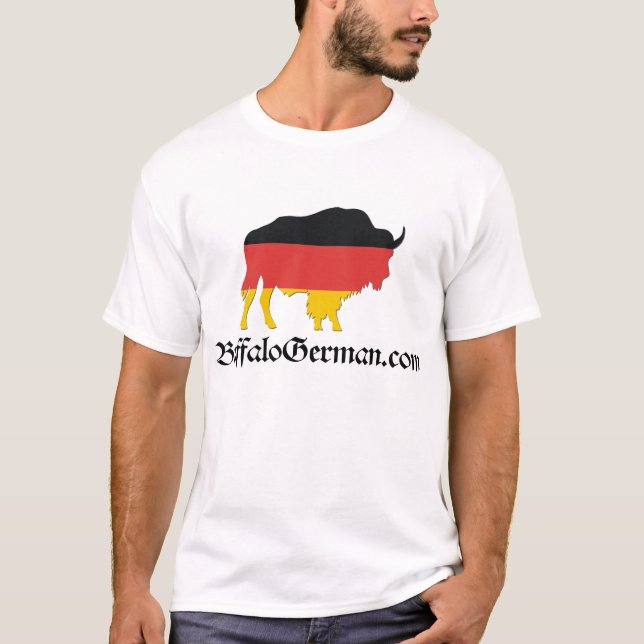 Camiseta para hombre del logotipo del bisonte (Anverso)