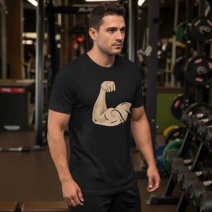 Camiseta para hombre del músculo del brazo