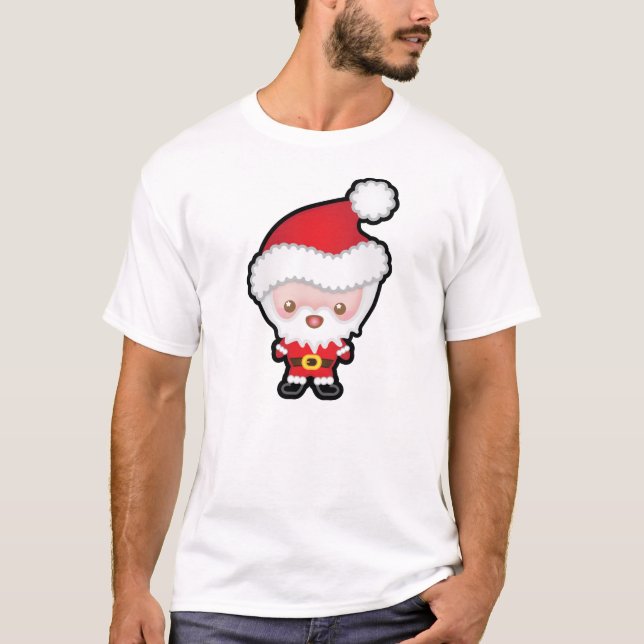 Camiseta para hombre del navidad lindo de Kawaii (Anverso)