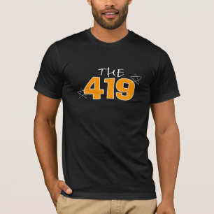 Camiseta para hombre del negro 419