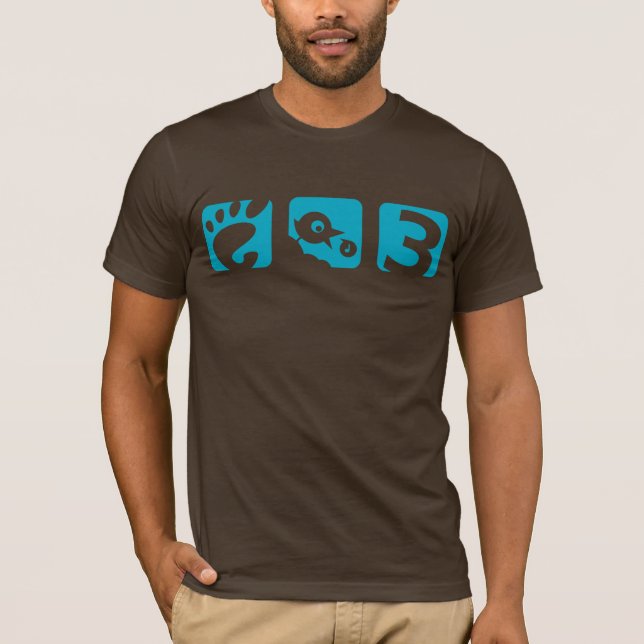 Camiseta para hombre del pájaro del GNOMO 3 (Anverso)