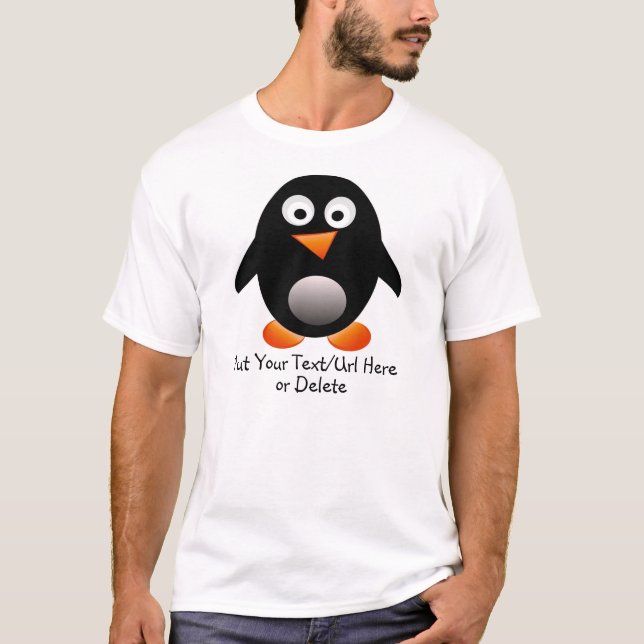 Camiseta para hombre del pingüino (Anverso)