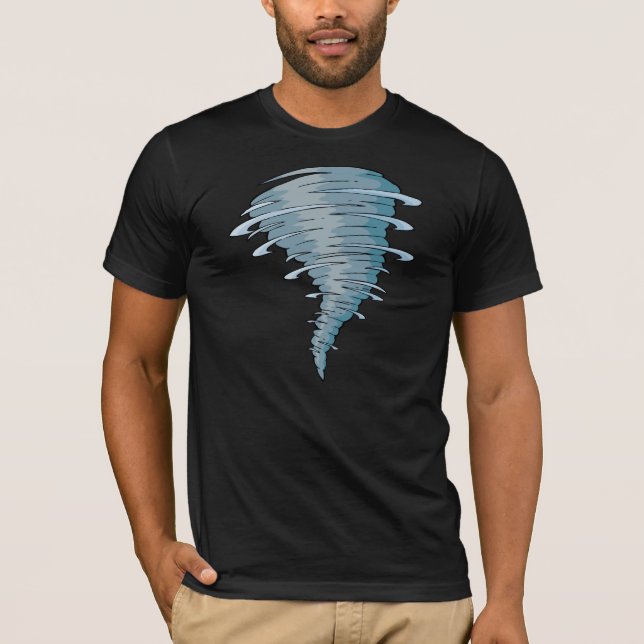 Camiseta para hombre del tornado (Anverso)