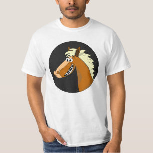 Camiseta para hombre del valor del caballo del